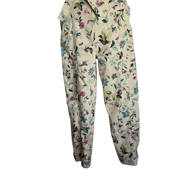 Anthropologie Violet Ruffled Utility Jumpsuit, Size 4 - Picture 12 of 15